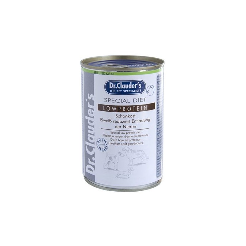 ALIMENTO HÚMEDO DIETA ESPECIAL PARA PERRO BAJA EN PROTEINAS 400GR